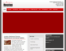 Tablet Screenshot of houstongraniteandflooring.com